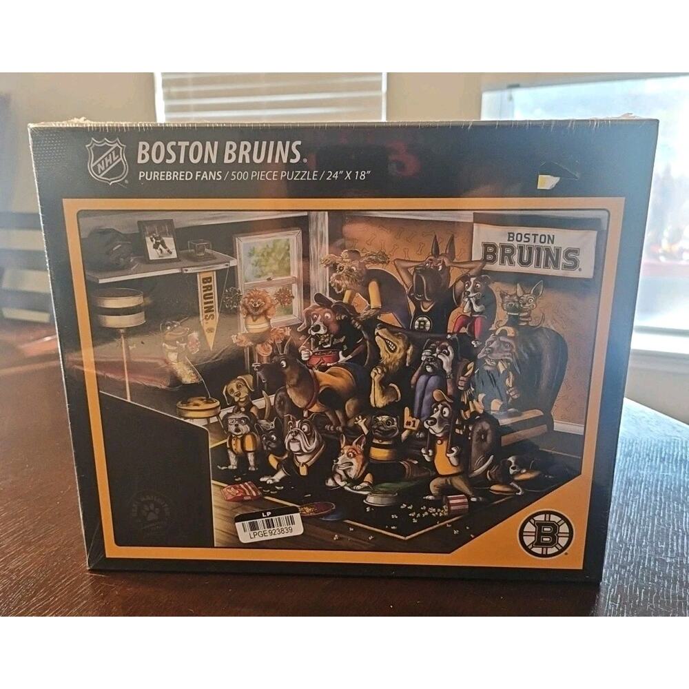 YouTheFan NHL Boston Bruins Purebred Hockey Fans Nailbiter Puzzle 500 Pc